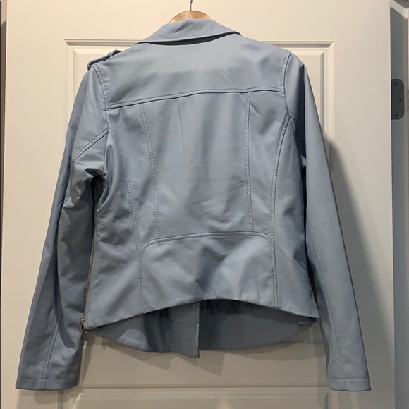 Faux-Leather Maternity Moto Jacket - Picture 4 of 4